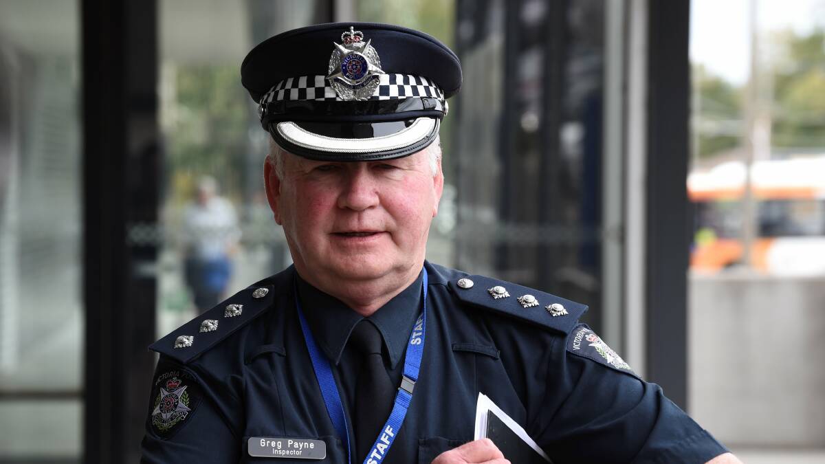 Ballarat Crime Inspector Greg Payne. Picture: Lachlan Bence.