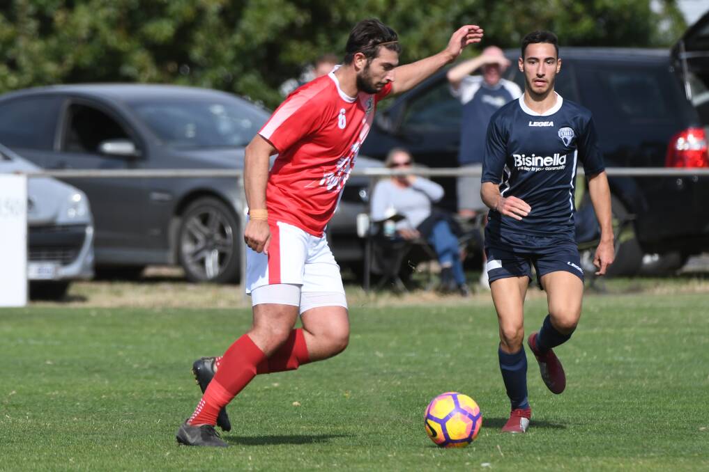 HIGH SCORING: The Reds will take on West Point SC on the road at Tom Roberts Parade in Point Cook on Saturday at 4pm looking for their third consecutive win. Picture: Kate Healy.