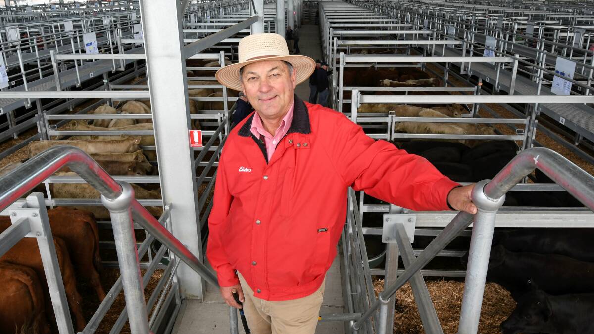 Elders Livestock Manager Graeme Nicholson is pleased with the new facilities. Picture: Lachlan Bence