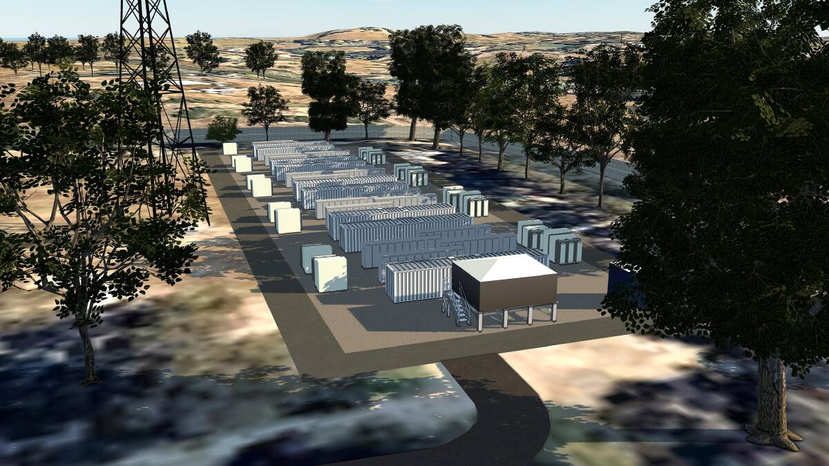 An artist's impression of the Warrenheip Battery, to be up and running by summer. 