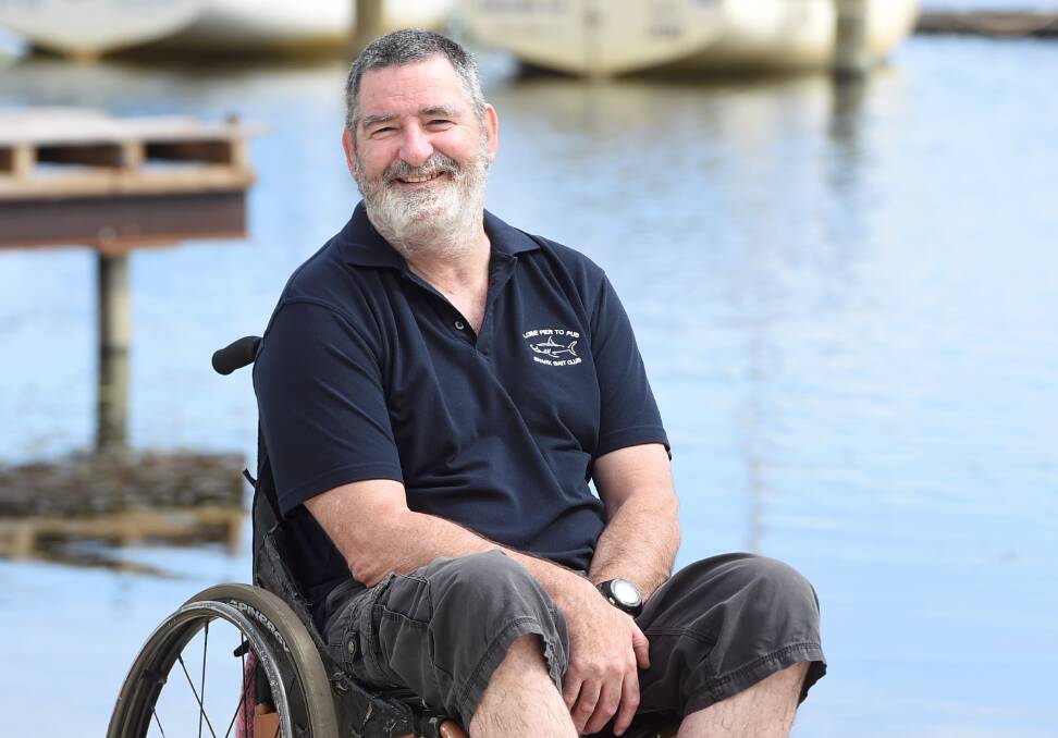 Transition: Ballarat disability advocate Mark Thompson is one of the leaders of VALID's peer action groups, which take place once a month. 