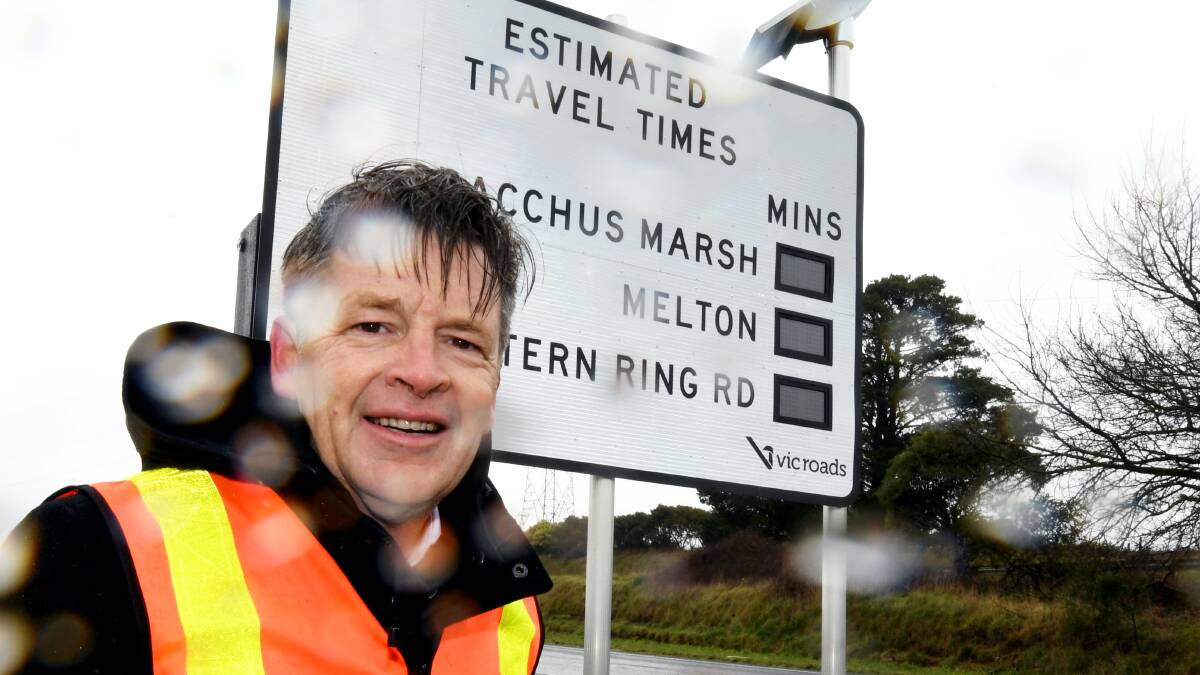 Roads Minister Luke Donnellan in Ballarat earlier this week. Picture: Lachlan Bence  