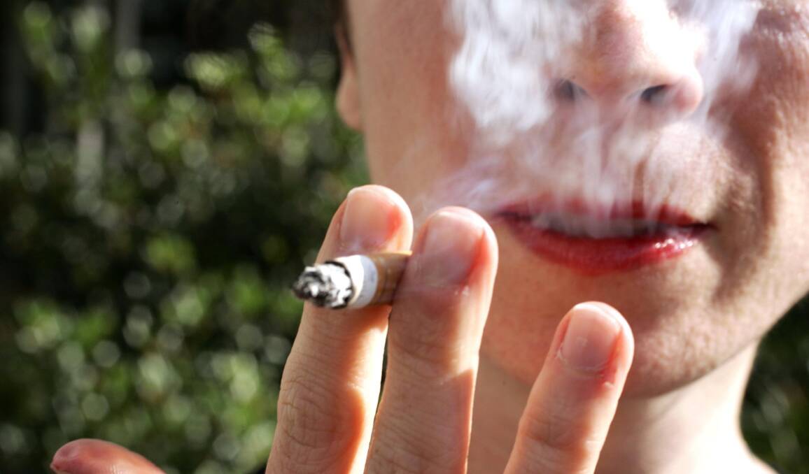 Alarming rate: The Grampians region has one of the highest smoking rates in the country, with 28 per cent of adults smoking daily in 2013.  