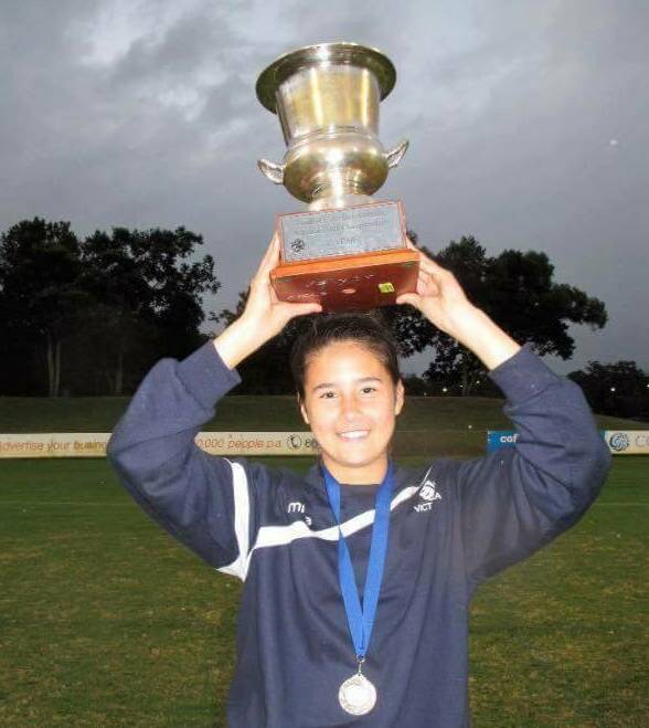 Gaining notice: Kyra Cooper-Cross is off to the Matildas under-17 training camp at the AIS after an impressive National Youth Championships.    