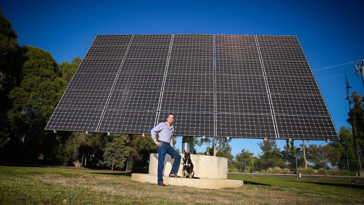Locking it in: Mars Australia general manager Barry O'Sullivan at the firm's Wodonga plant.  Earlier this week the business locked in its renewable energy future with a power purchase agreement. 