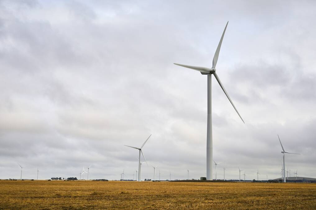 Limited links: While wind farms like Mount Mercer (above) are aplenty in Western Victoria, there are concerns about the region's power connection.