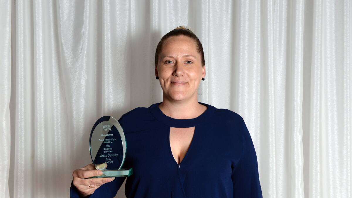 Melissa O’Rourke from Darley claims the coordinator of the year award.  Picture: Kate Healy.  
