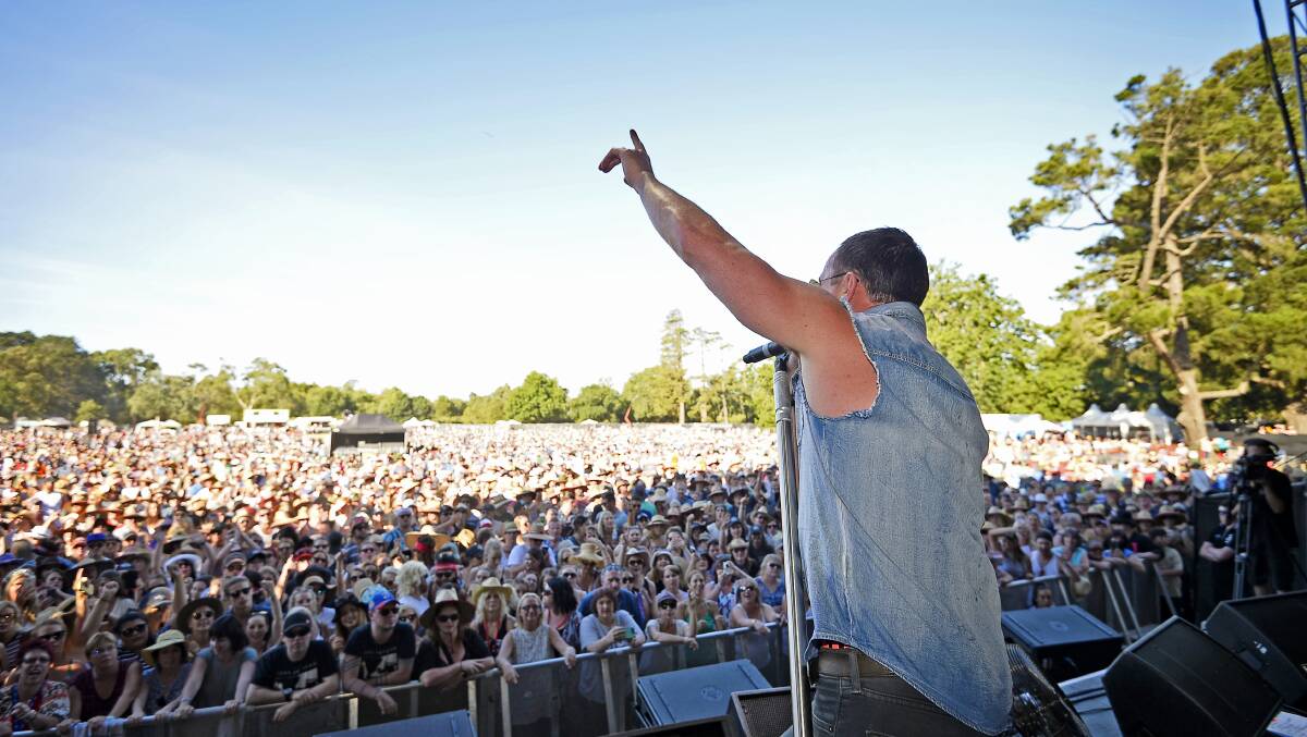 Shannon Noll performs at the Red Hot Summer Tour in North Gardens earlier this year.  Picture: Dylan Burns 
