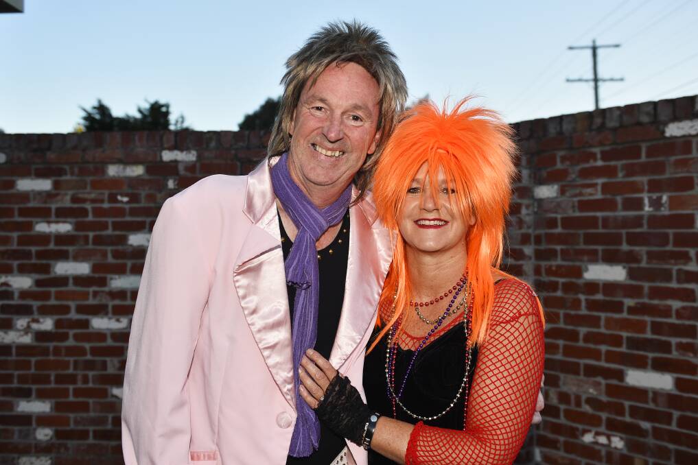 Joining the party: AFL legend Neale Daniher with wife Jan at the rock 'n' roll party held at the Mercure on Saturday night.  The event was raising money for the Danihers' push to find a cure for MND. Picture: Dylan Burns 