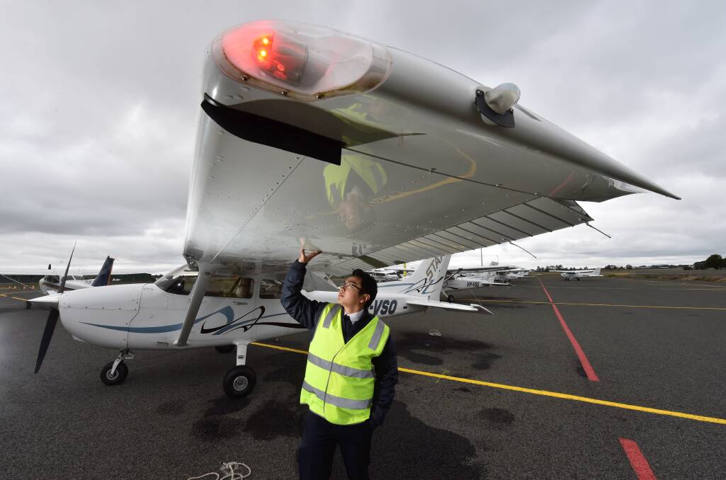 Regional strength: Hundreds of international trainee pilots are also based at the Ballarat Airport.  