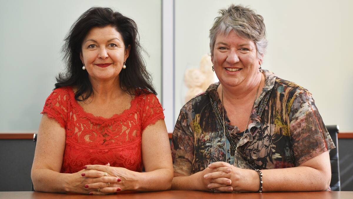 City of Ballarat mayor Samantha Mclntosh and chief executive officer Justine Linley.  