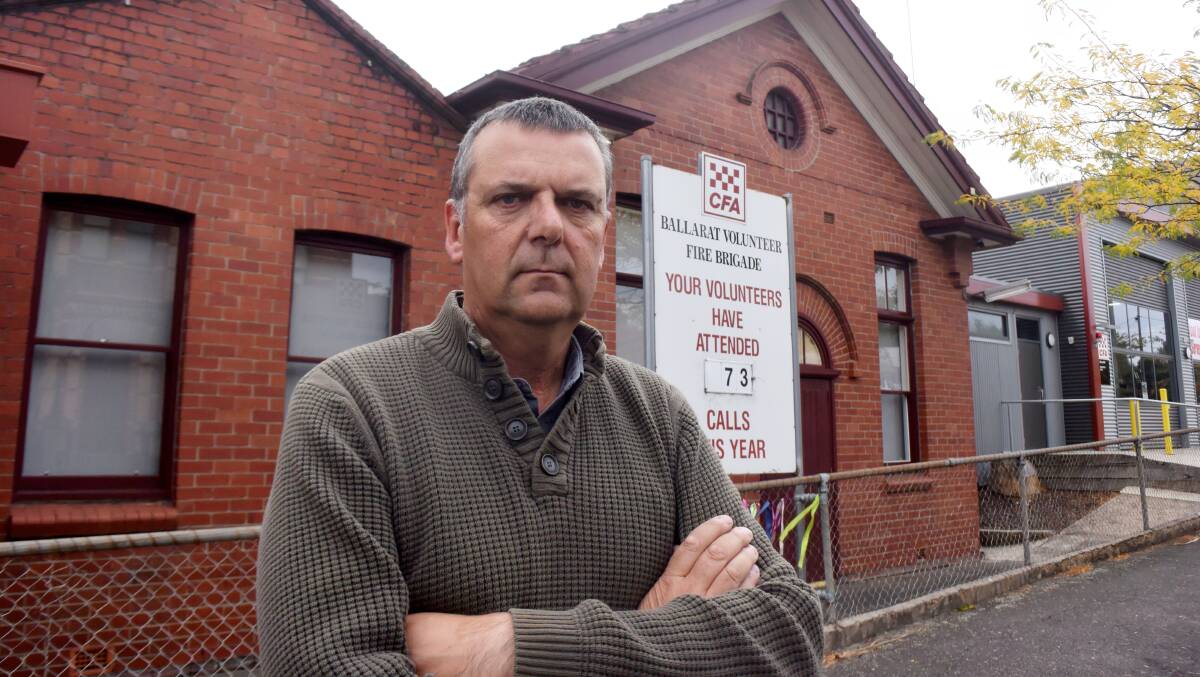 Taking a stand: Paul Marshall was one of three former junior firefighters from the Ballarat Fire Station who pressed charges against former station officer Ivor Leslie Harvey in 2017. Picture: Brendan Wrigley 