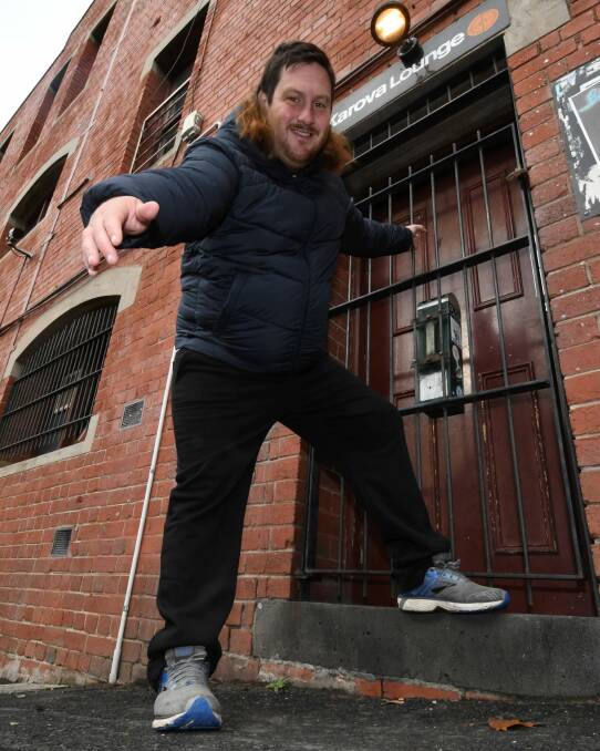 Comedy club: Funny man Aaron Gocs made the move to Ballarat in September last year and is now working to establish a regular comedy club. Picture: Lachlan Bence 