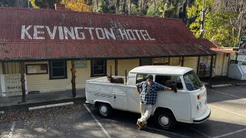 IN THE BUSH: Daryl Cashmore bought the Kevington Hotel in April and said the pub would retain its iconic lettering on the roof.