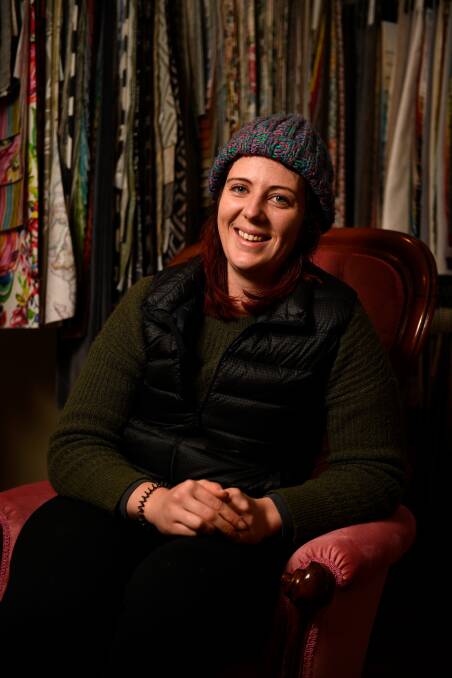 New business: Mari Teed set out on her own as an upholsterer last year. 