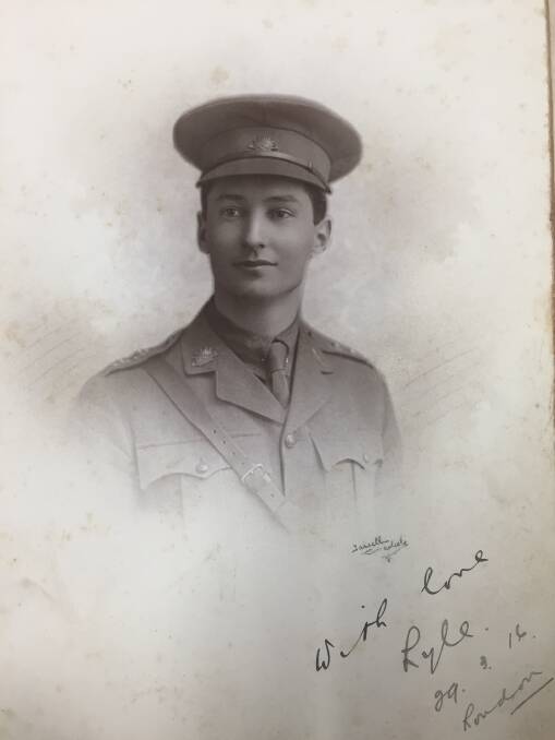 Military Cross: Lyle Blackman pictured in 1916, before being decorated for gallantry in action. 