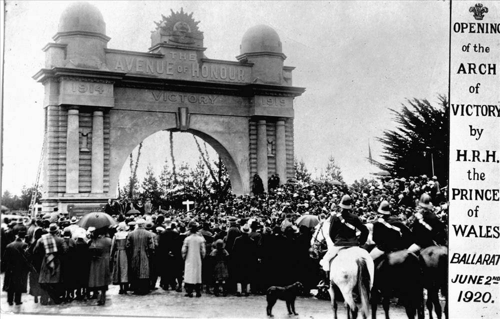 Ballarat's Arch of Victory is 100 years old