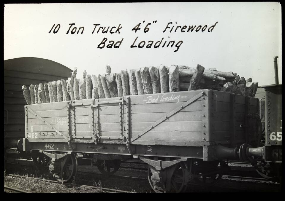 An example of the wood wagons used to transport punters to the racecourse at Lal Lal.