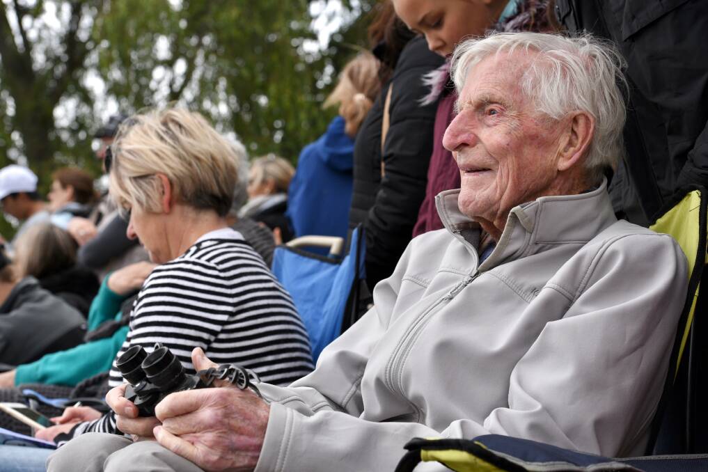 Champion rower and coach: Ballarat's John Irwin, 95, who has made it to every head of the Lake for decades. Picture: Julia Irwin.