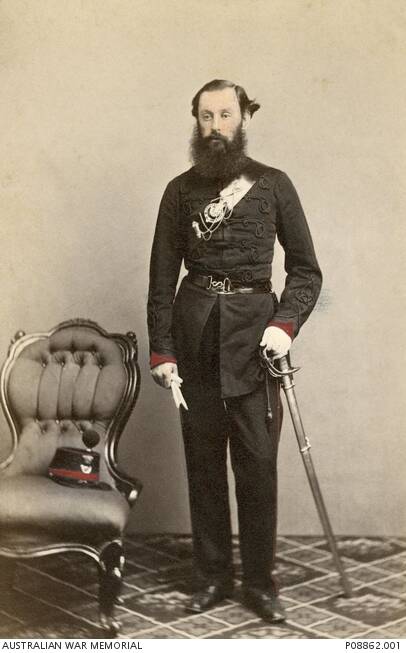 The 'Colonel': Robert Wallace, a retired major of the British Army who became head of the Volunteer Rifles, Ballarat.