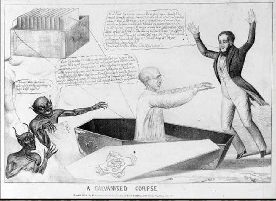 Eerie and gruesome: a nineteenth century description of the reanimation of a corpse via galvanisation. 