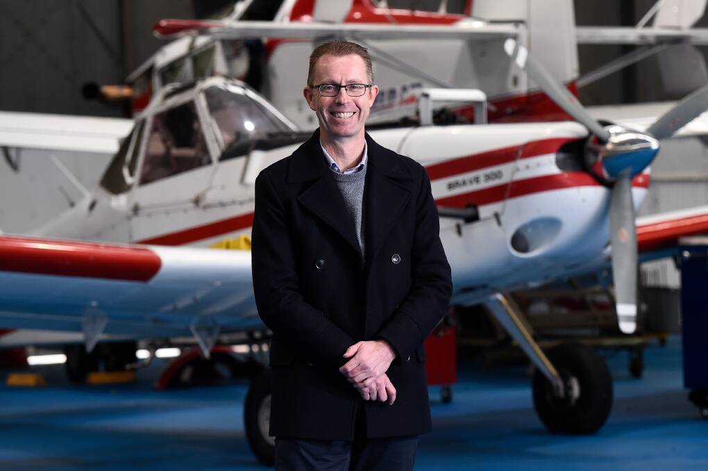 Council push: City of Ballarat officers will tell councillors they should approve the spending of an initial $10 million extending the runway, says CEO Evan King. Picture: Adam Trafford.