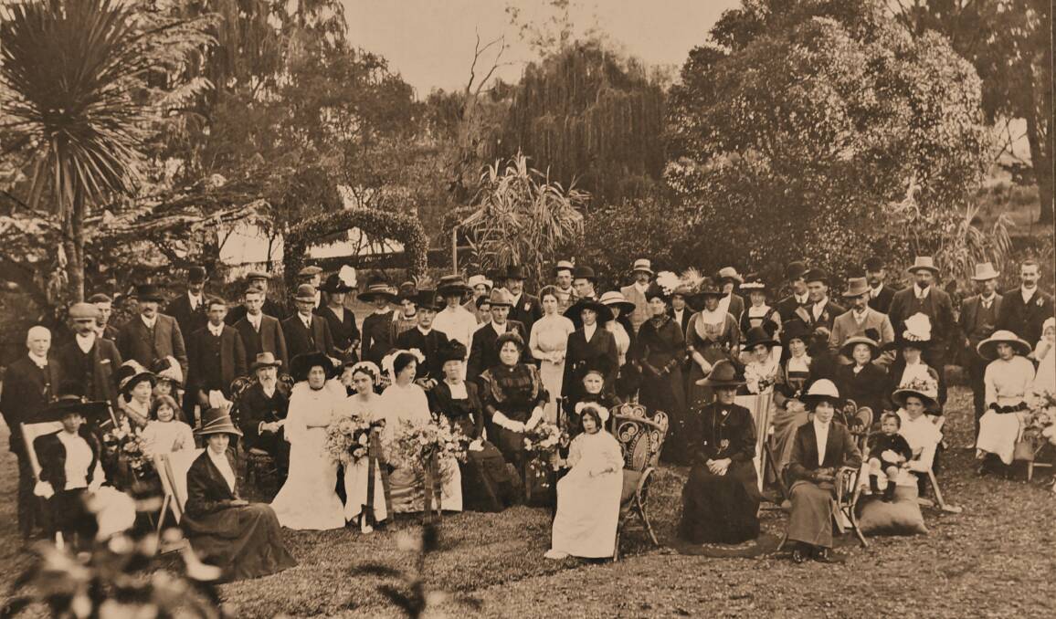 A wedding group captured in a photograph on the lawn of St Enoch's in 1912. Anyone with information such as this is invited to attend the reunion.
