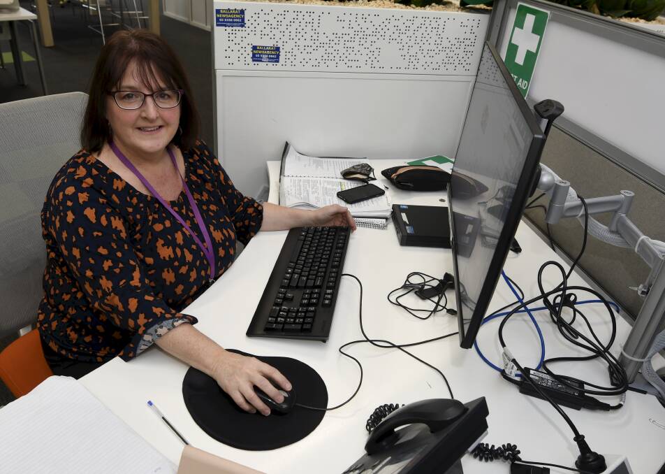 Deadlines and drop-offs: Pam Baldock is The Courier's circulation administration supervisor, making sure deliveries get through. Picture: Lachlan Bence.
