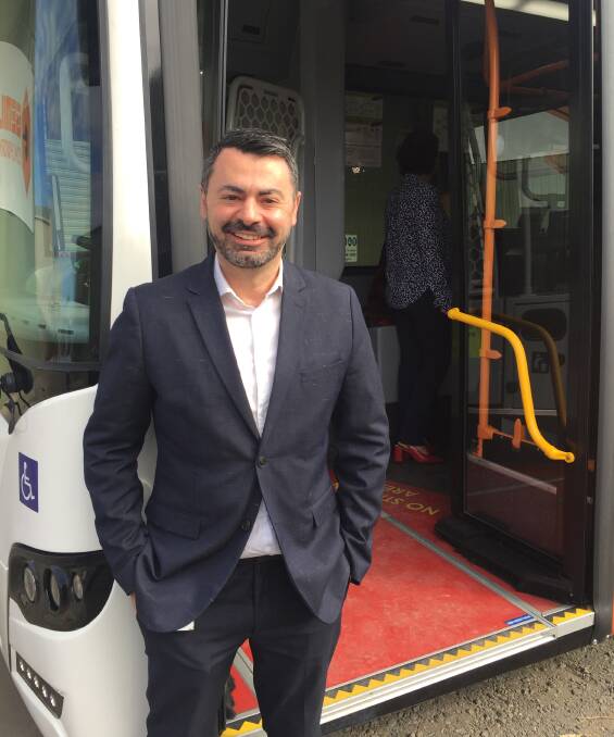 Diesel now, hydrogen in the future: Acting PTV CEO Alan Fedda says while the current buses are diesel, the PTV is looking at all ecological options for the future. Picture: Caleb Cluff.