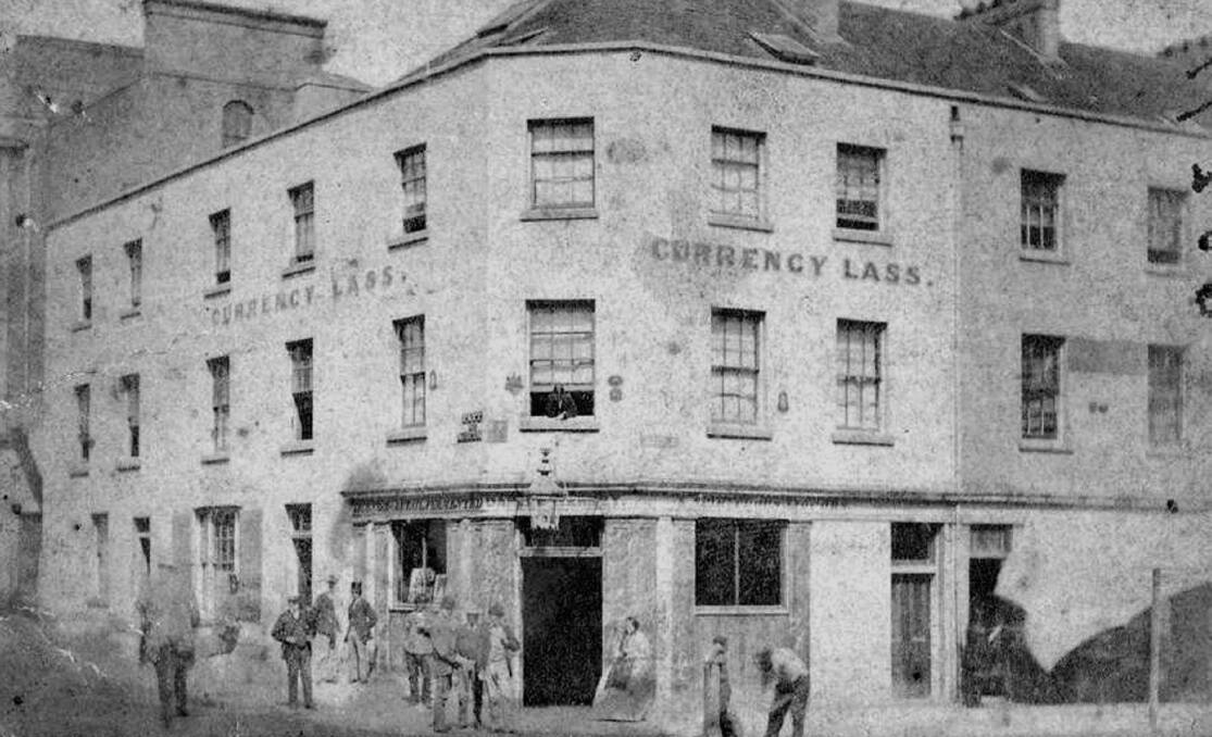 Sydney's Currency Lass Hotel, demolished in the 1880s.