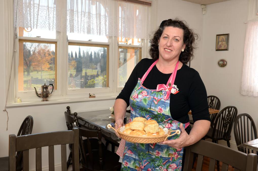 New life: Annmarie Sloan brings a wealth of experience to the new venture she's opened at the Gatehouse Cafe at the top of Lydiard Street North, just within the cemetery gates. Picture: Kate Healy.