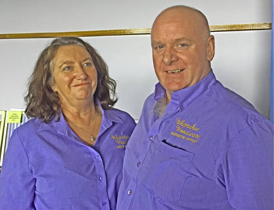 Faith: Peter and Ali Smith gave up a building business to make hives and beekeeping ware. They see a future in the industry, and in Maryborough. Picture: Caleb Cluff.