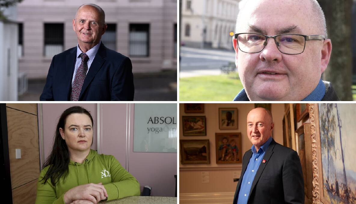 Gang of Four: Clockwise from top left Cr Peter Eddy, Cr Des Hudson, Cr Mark Harris and Cr Tracey Hargreaves voted as a bloc to defeat a motion to preserve a significsnt Chinese home in Ballarat.