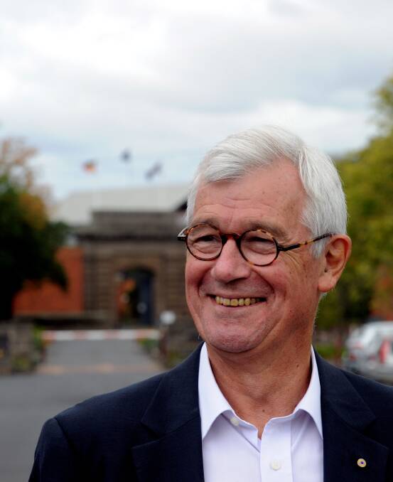 Would they be freed: Human rights and immigration advocate Julian Burnside QC in Ballarat in 2013 thinks the Eureka rebels would be convicted in today's climate. Picture: Jeremy Bannister.