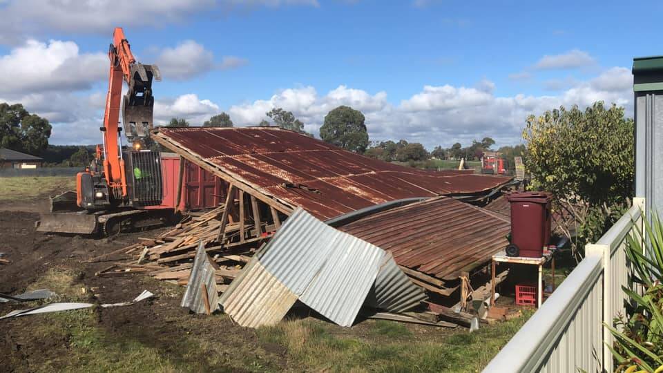 History lost: An external building surveyor gave the demolition approval for the stables in Redan Picture: Courier Facebook