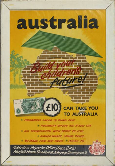 Assisted migration scheme: Between 1946 and 1972 over one million Britons arrived in Australia.