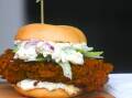 Southern fried delight: A deep-fried chicken burger with coleslaw is one of the meals on offer at the Hop Temple this Sunday. Photo: Round the Way.