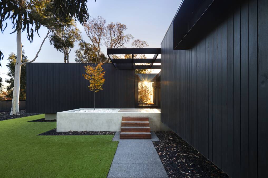 Privacy: the exterior of the Aspect Parade home in Alfredton. Picture: H-Studios