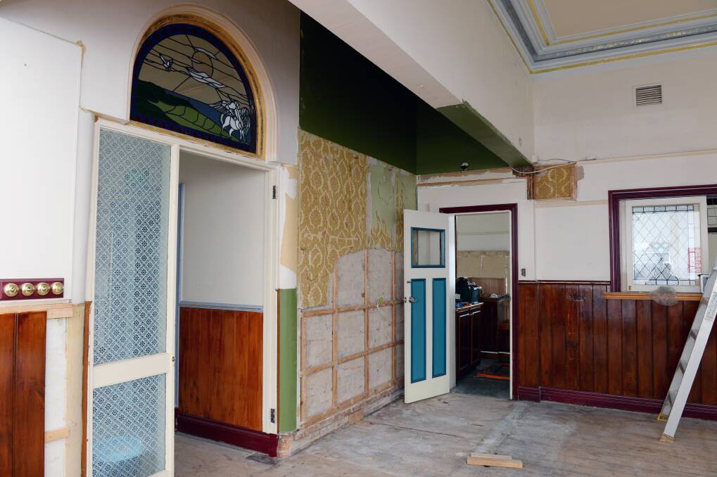 Complete renovation: the new owners have stripped years of makeovers and renovations to reveal the original bones of the 1890s building. Picture: Kate Healy.