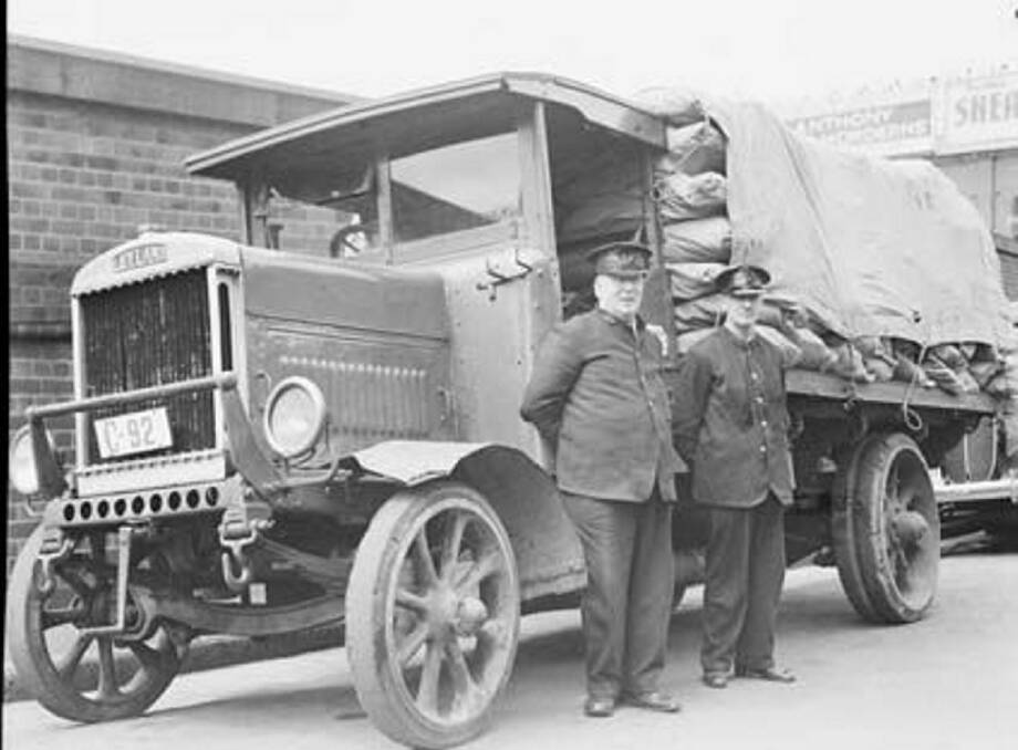 Skidded: a wartime Leyland lorry of a similar kind to the one from which Francis Davis was thrown.