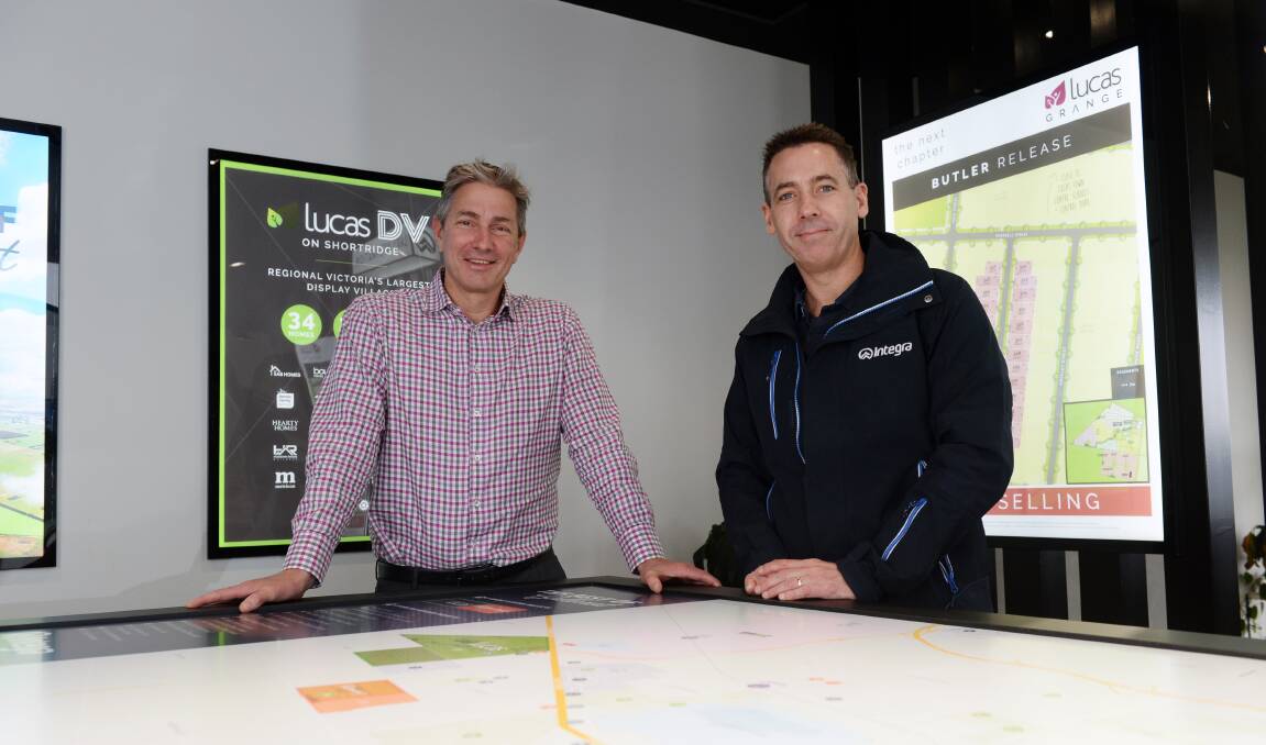 Building community: Nick Grylewicz and Matt McCabe of Integra. Picture: Kate Healy.