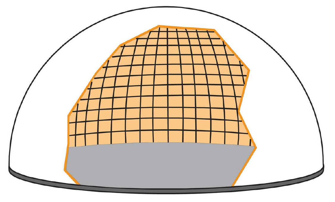 Steel rebar: steel reinforcing rebar is attached to the foam using a specially engineered layout of hoop (horizontal) and vertical steel rebar. Small domes need small diameter bars with wide spacing. Large domes require larger bars with closer spacing. (David South Jr)