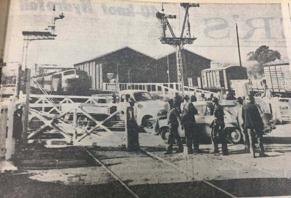 Above: 'Like a bunch of confetti' was Harry McMillan's description of the gates at Humffray Street being destroyed. This picture from The Courier.