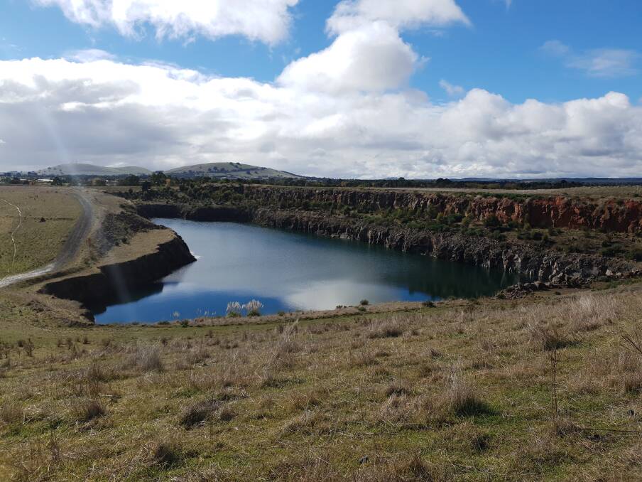 Golden opportunity or environmental headache: These former quarries could be the focus point of a new housing development in Miners Rest, but there are obstacles to be overcome. Picture: Resi Ventures.
