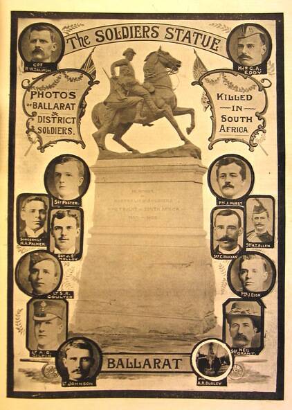Memorial flyer: This depicts soldiers from Ballarat and district who died in the Boer War Campaign 120 years ago.