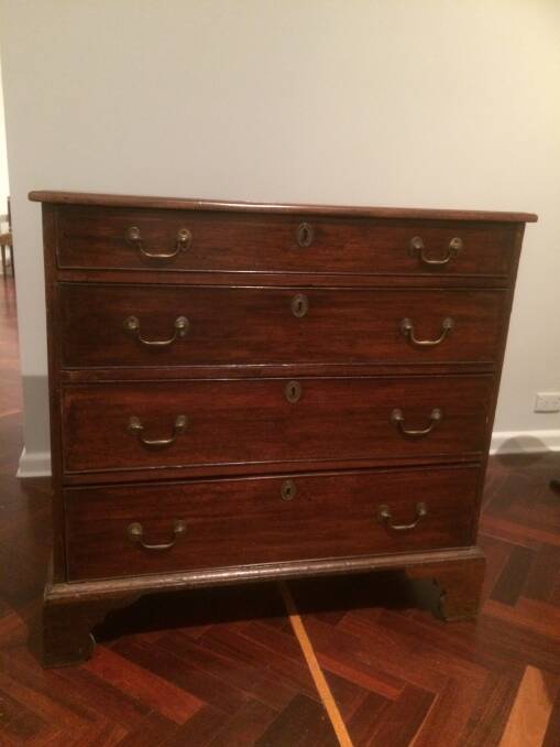 One of the Colin Hicks Caldwell furniture pieces to be accessioned.