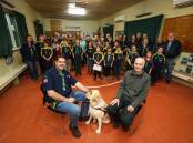 Rebuild and renovate: Tony Clark, scout leader, and Bill Morrison with 1st Creswick Scouts and U3A Creswick and Districts. Picture: Luke Hemer.