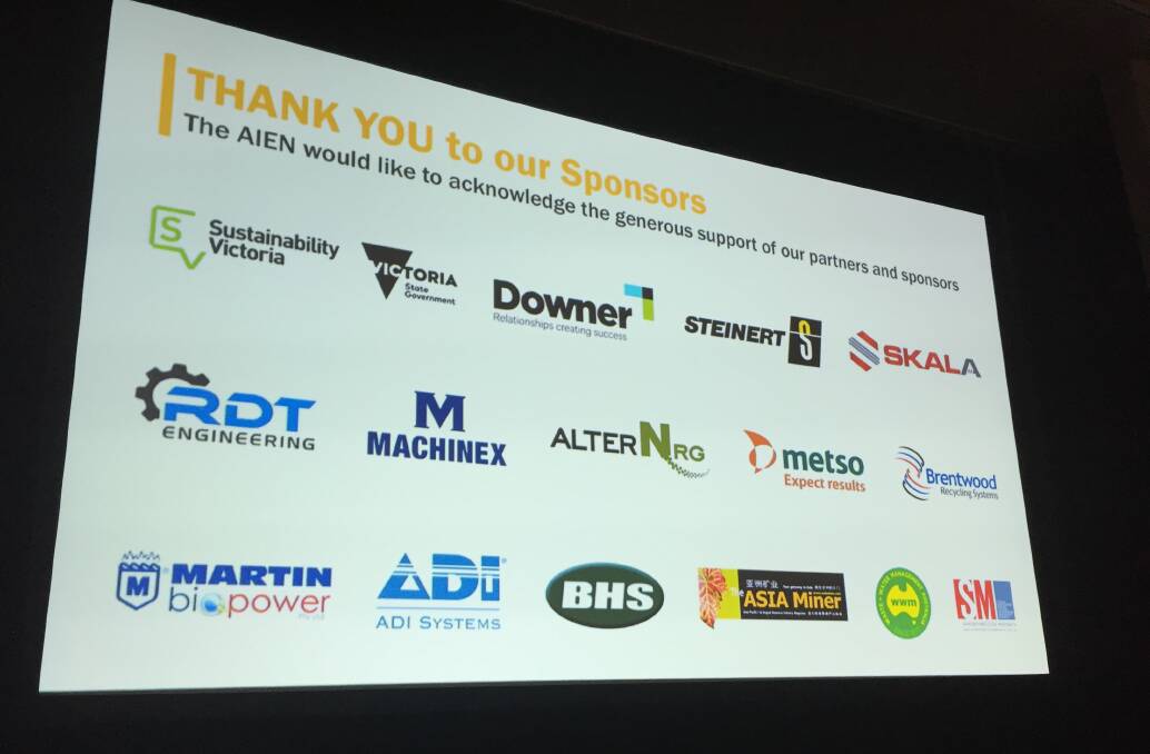 Waste to energy: Some of the companies represented at the forum. Picture: Caleb Cluff.
