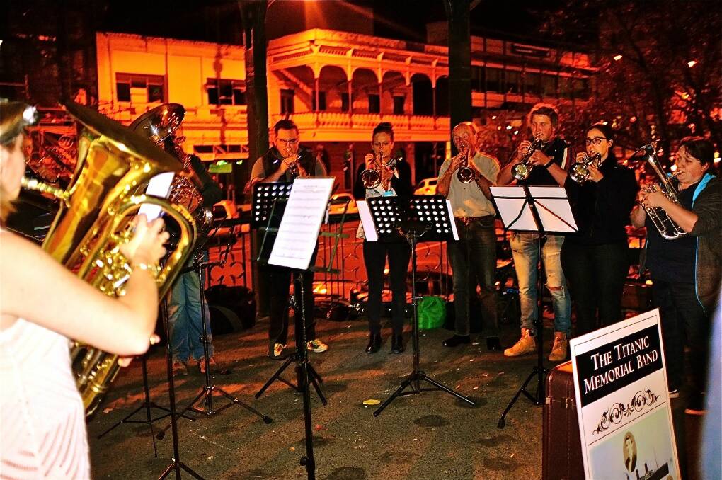Honouring the dead: The Titanic Memorial band performing in 2016. Picture: The Courier.