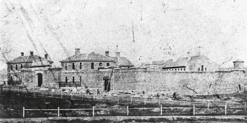 The prison: Ballarat Gaol in the 1800s.